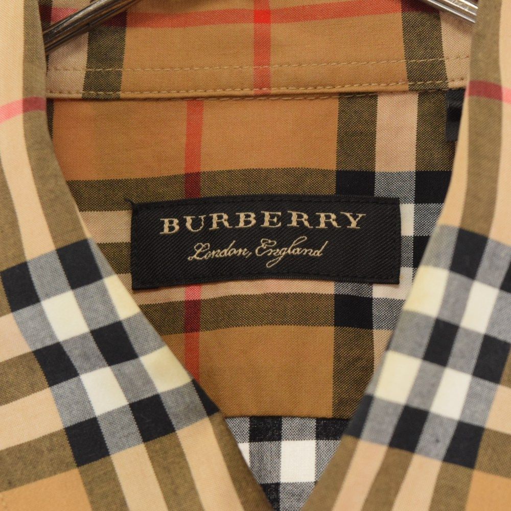 美品のバーバリー　シャツ　長袖　ベージュ　ノバチェック　サイズ7(S位) 楽天市場】【クリアランスSALE】美品 バーバリー ノバチェック