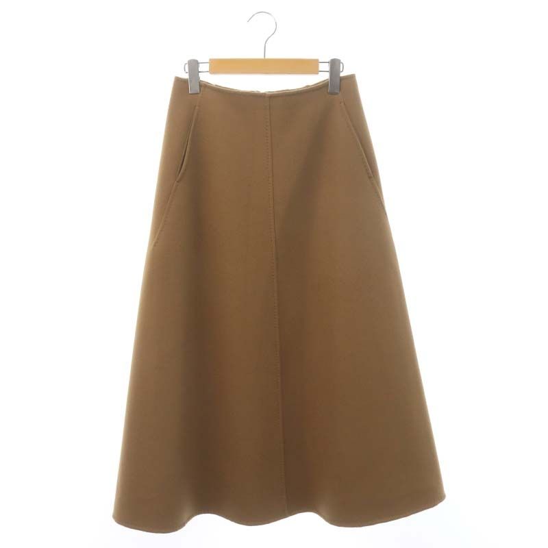 エブール ebure ×Ron herman Wool Light Melton Skirt スカート フレア ウール ロング 36 キャメル /HS  ■OS ■SH