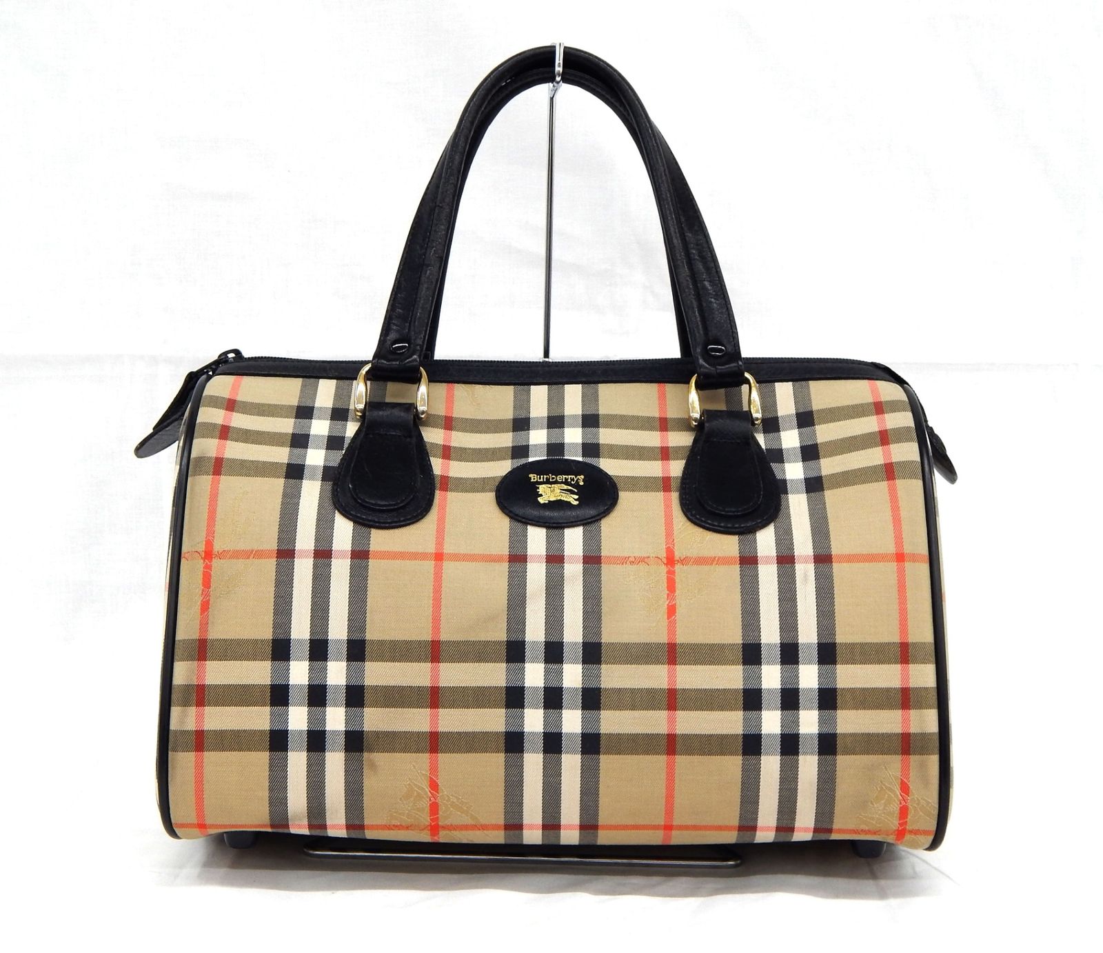 Burberry s ノバチェック ミニボストン ブラック