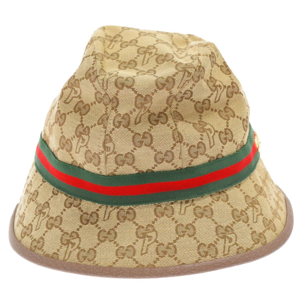 GUCCI (グッチ) ×PALACE グッチ パレス GGキャンバス ロゴ ハット 帽子