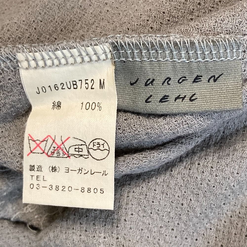 美品 Jurgen Lehl ヨーガンレール コットンボレロ M グレー 美品 Jurgen Lehl ヨーガンレール コットンボレロ M グレー