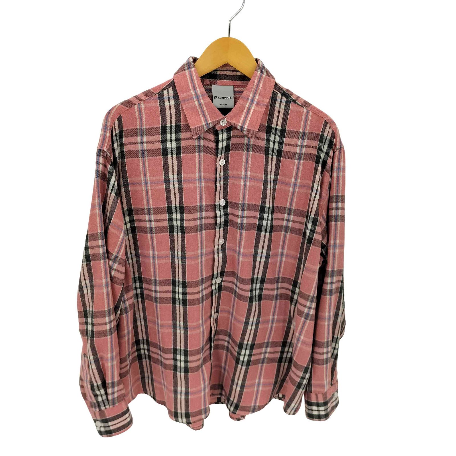 ユーズドフルギ USED古着 {{F.ILLUMINATE}}チェック L/S シャツ メンズ JPN：M 