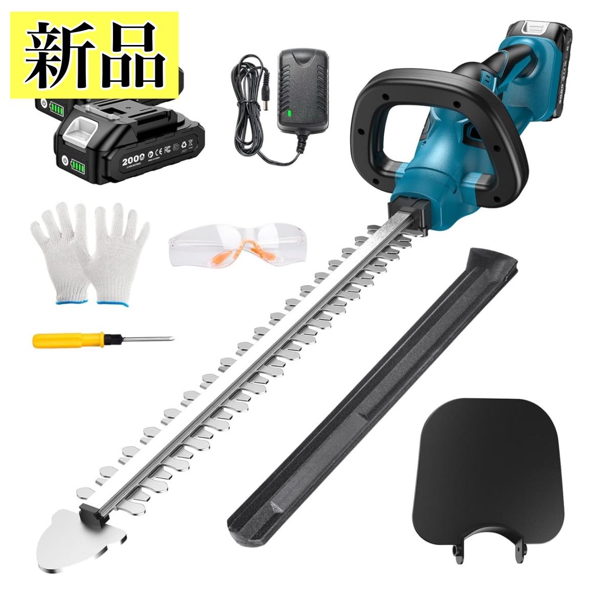 ヘッジトリマー 充電式 コードレス バッテリー2個 剪定バリカン 庭木 生垣 ガーデントリマー 軽量 女性でも使える