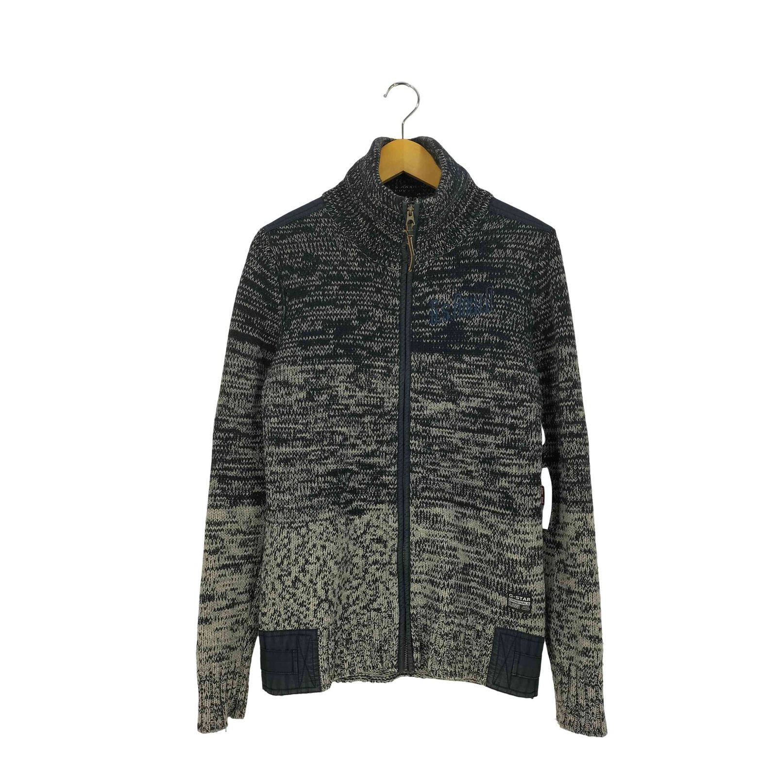 ジースターロー G-STAR RAW DENIM SURPLUS KNIT L/S ウールニットジャケット メンズ import：M 
