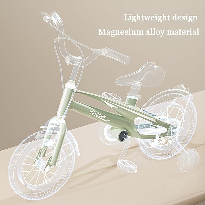 子供用自転車 12 14 インチの自転車 女の子および青少年向け 3 ～ 6 歳の子供用自転車 収納バスケット スタビライザー スタンド付き子供用自転車 BRIGHTFACE_UK