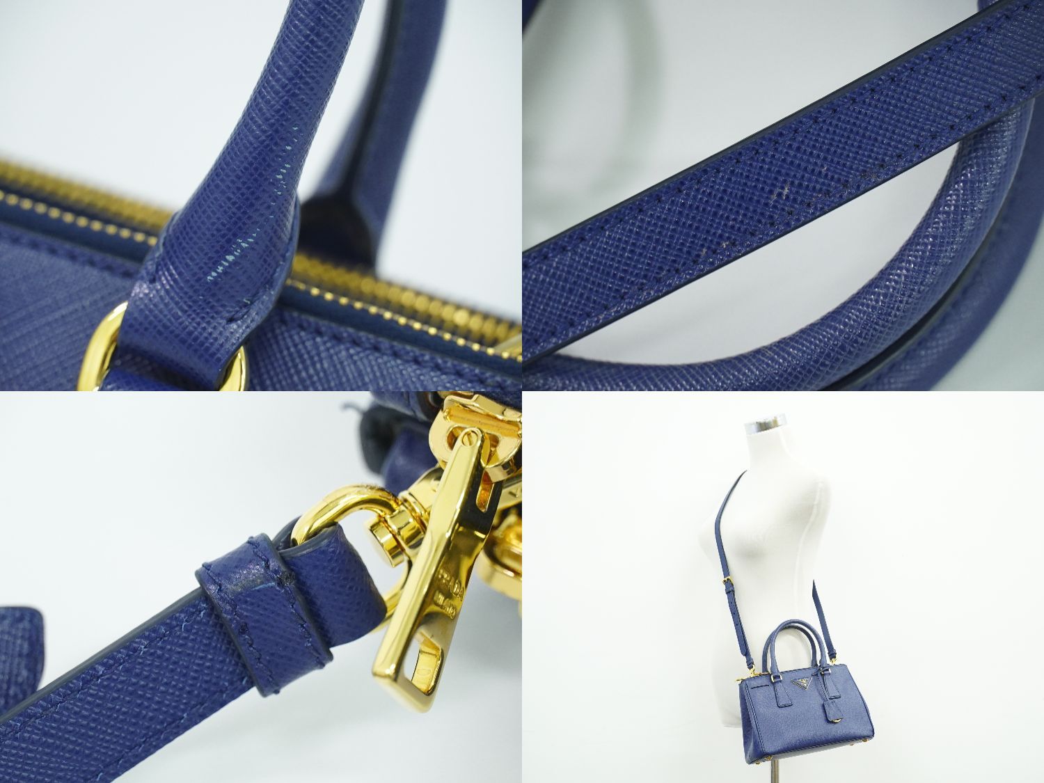 本物 プラダ PRADA サフィアーノ レザー 2WAY ショルダーバッグ