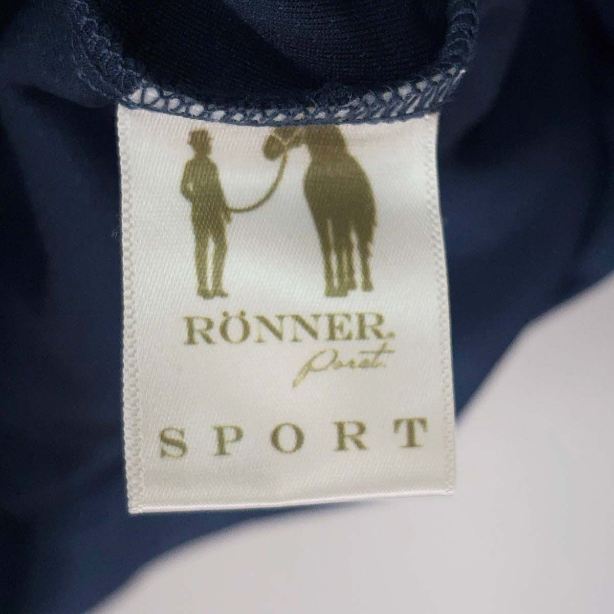 ♥ RONNER SPORTS ロナー ハーフジップ ストレッチ ロングスリーブ ライディング シャツ M ネイビー レディース 乗馬 馬術 WWW_OLIVIERBERNSTEIN_COM
