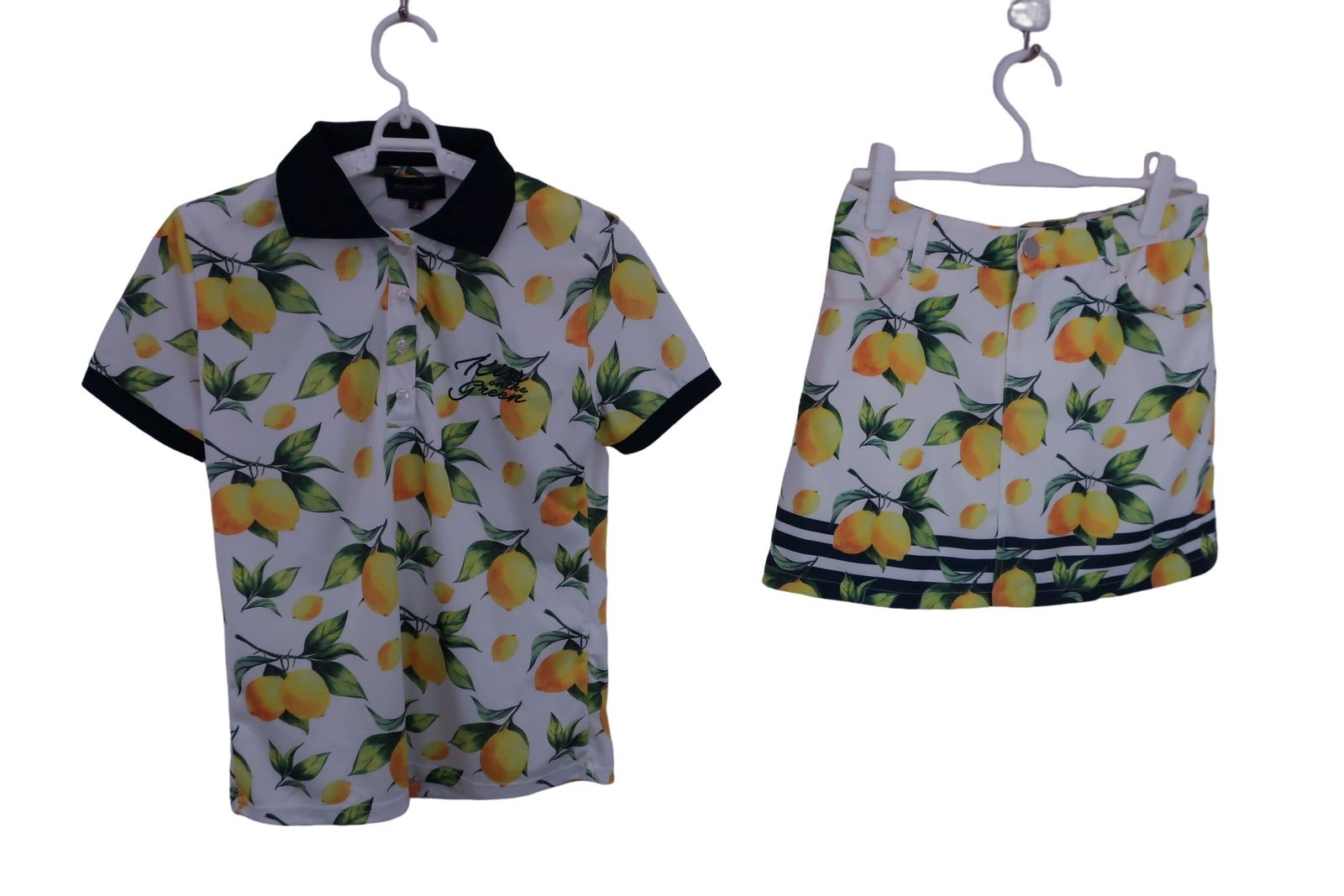 【新品・未使用】キスオンザグリーン　レモン柄　上下セット 美品】KISS ON THE GREEN(キスオンザグリーン) ポロシャツ