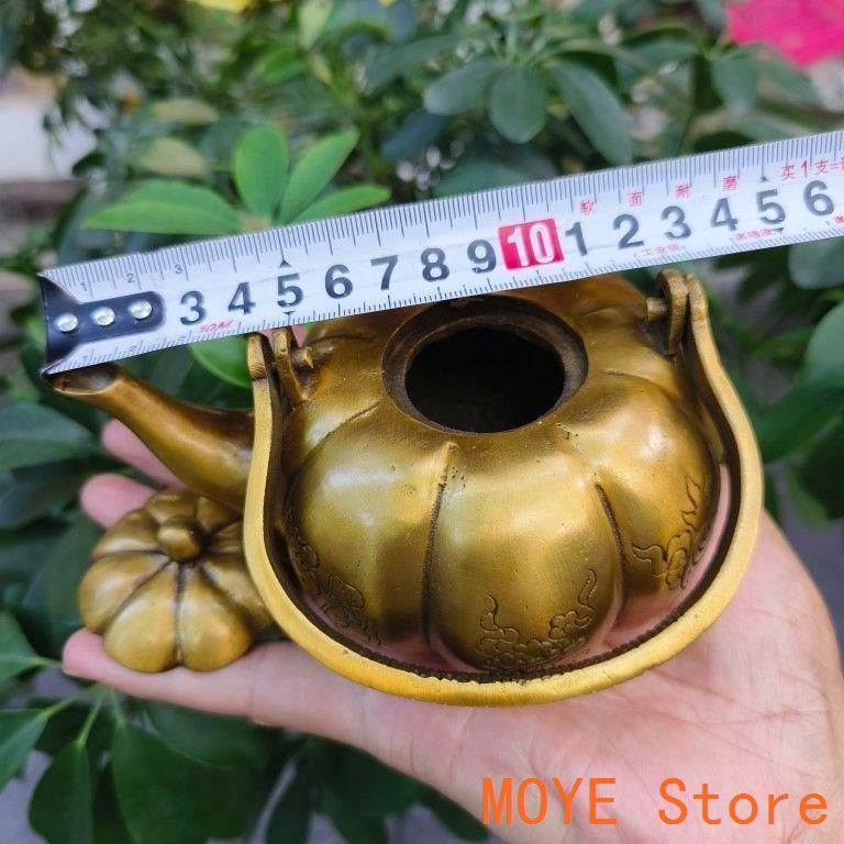 銅器 南瓜酒壺 茶壺 茶道具 茶道 工芸品 美術品 置物 銅器 南瓜酒壺 茶壺 茶道具 茶道 工芸品 美術品 置物（中国美術