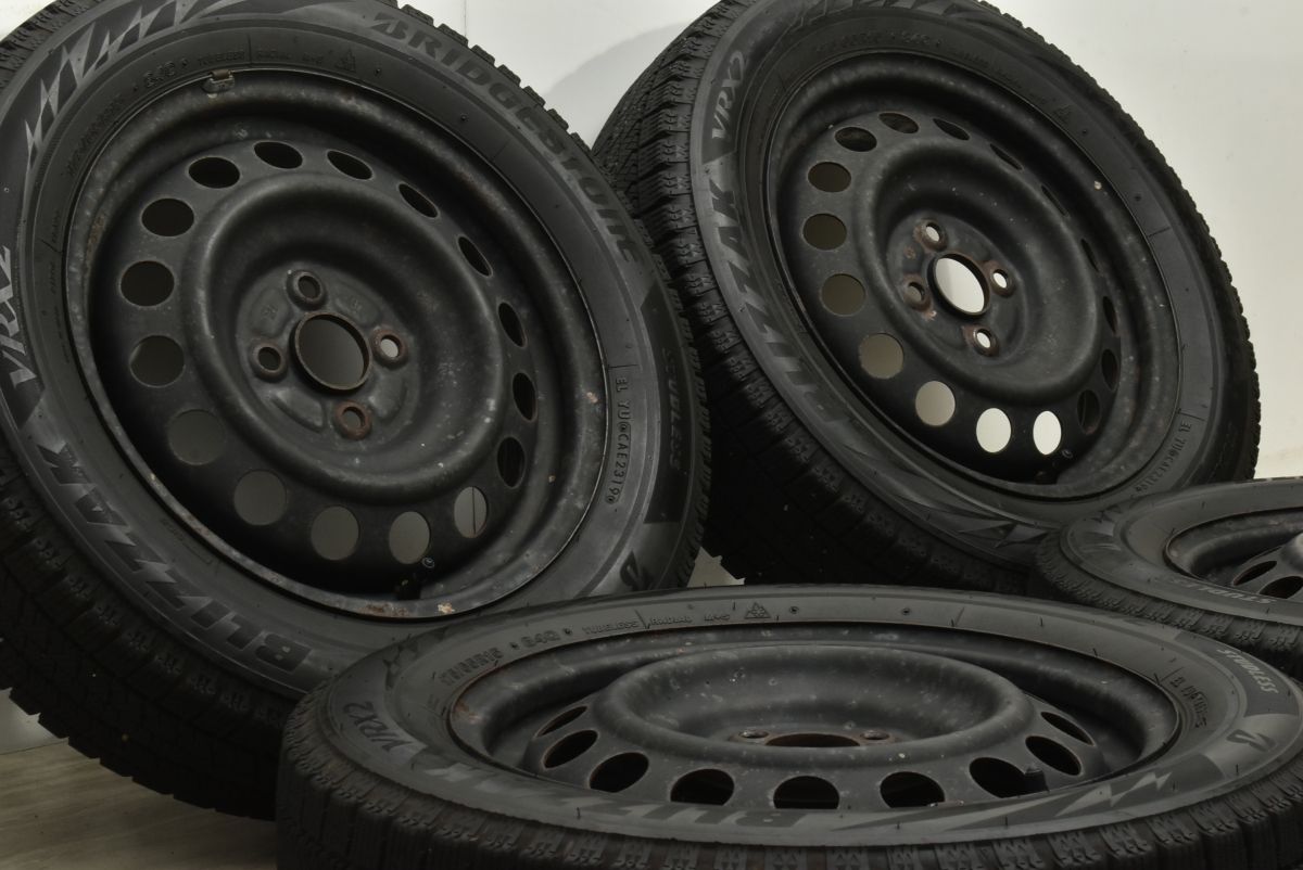 大 トヨタ カローラ フィールダー 純正 15in 5J 39 100 ブリヂストン ブリザック VRX2 175 65R15 アクシオ アクア ヴィッツ ポルテ