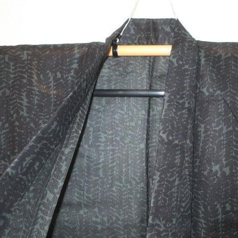 遠州織綿絽透かし織 男着物浴衣単衣
