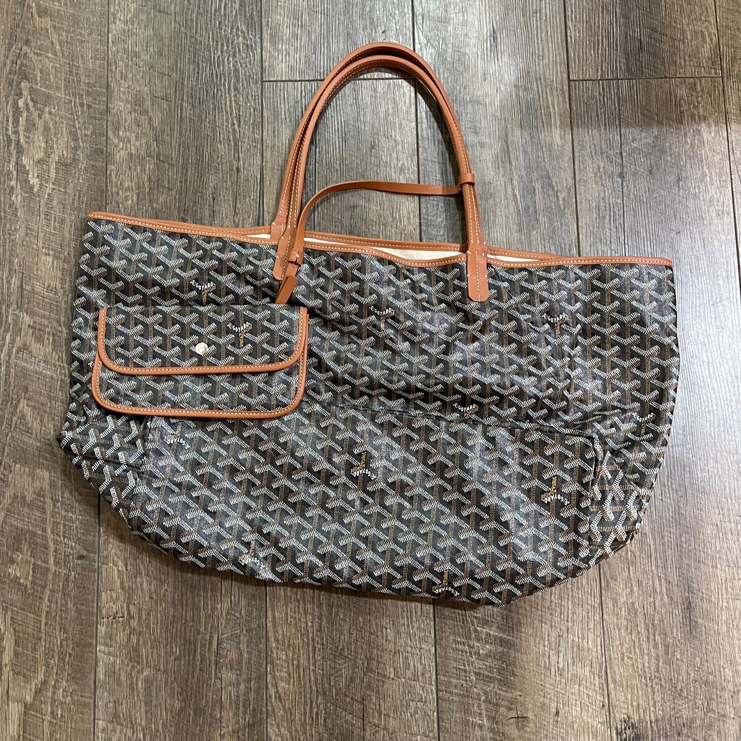 ゴヤールトートGM 美品 GOYARD サンルイ GM トートバッグ ポーチ付き ゴヤール