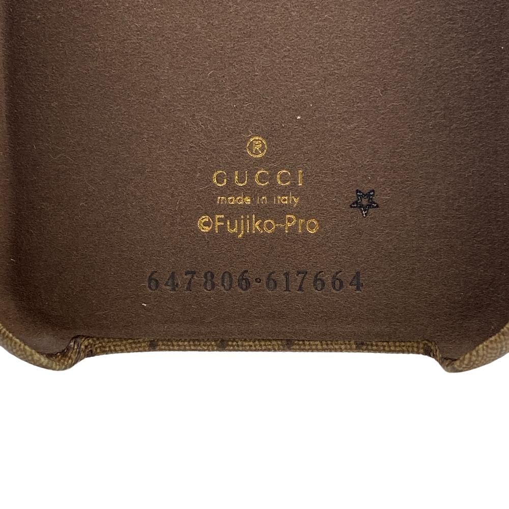 GUCCI/グッチ 647806 ドラえもんコラボ iPhone11 マイクロGGスプリーム レザー iPhoneケース ベージュ ユニセックス  ブランド - メルカリ