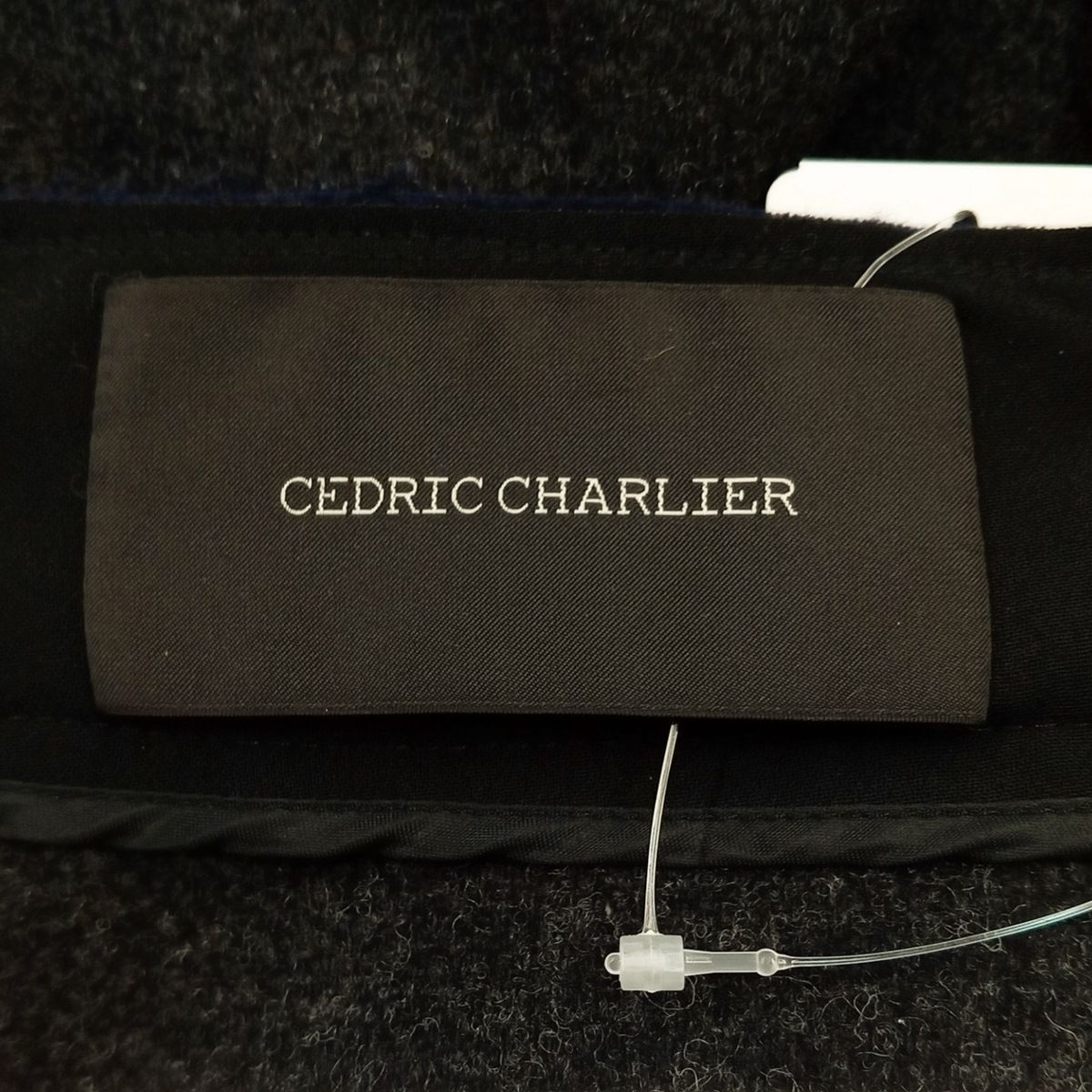 CEDRIC CHARLIER(セドリック シャルリエ) スカート サイズ38(I) S レディース美品 - ダークグレー×ネイビー ひざ丈