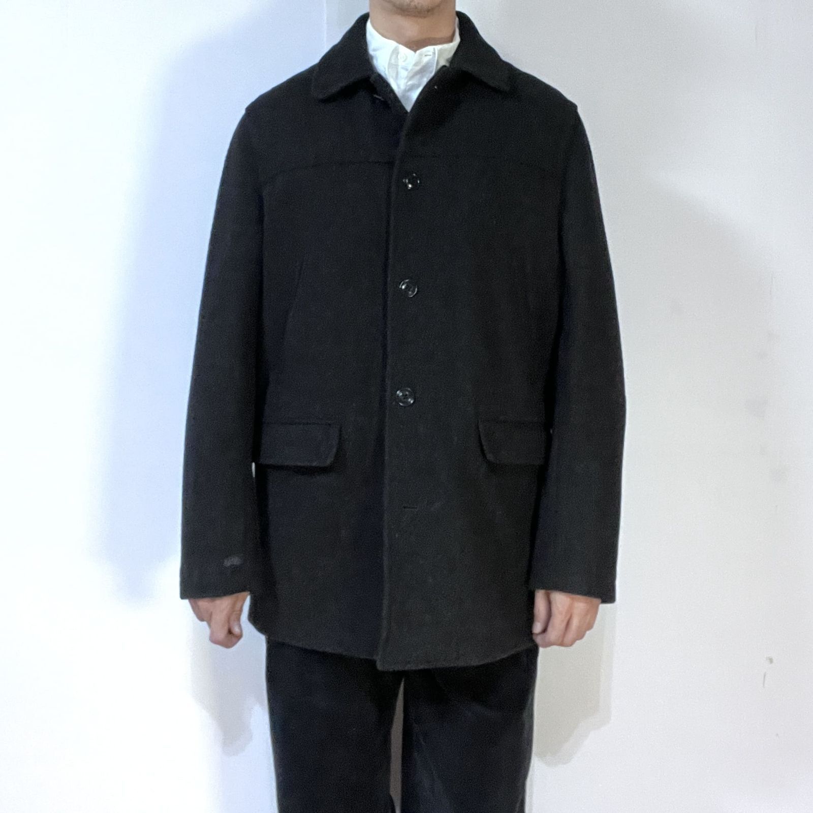 美品 00s J.CREW ジェイクルー ステンカラーコート【M（L相当