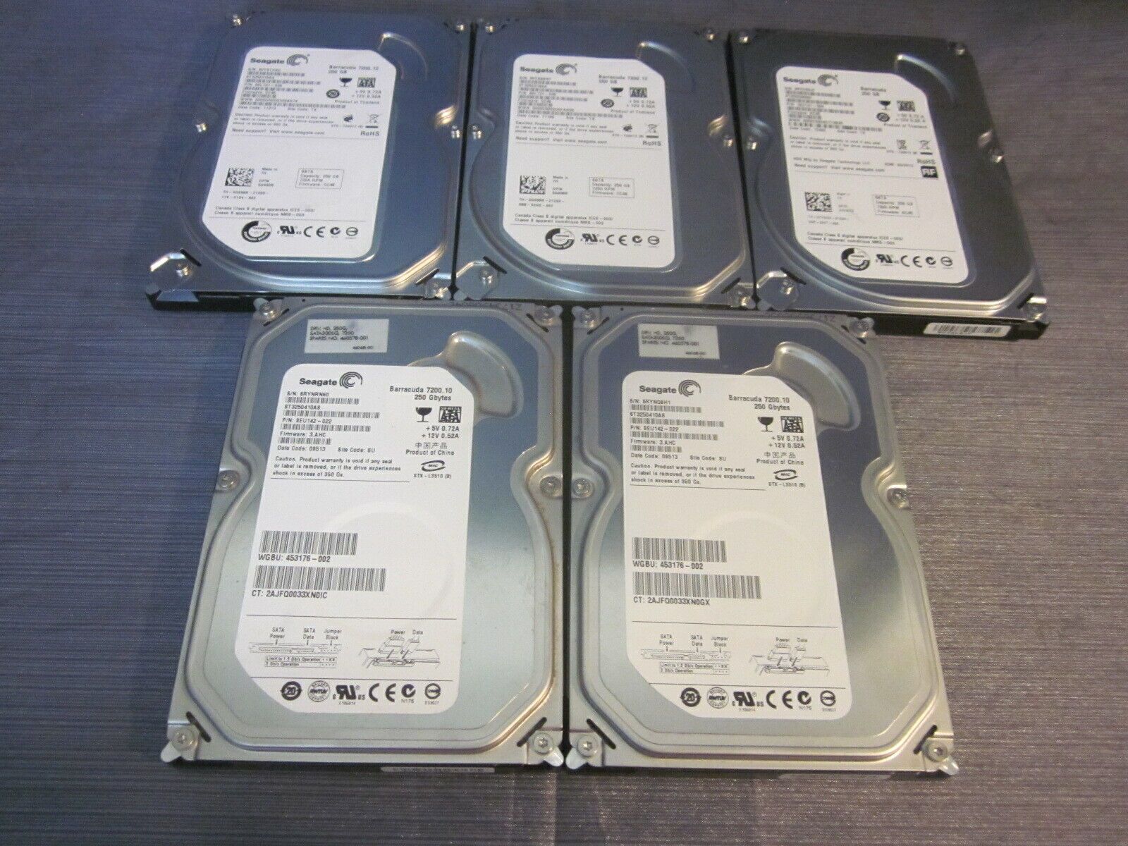 ロット 5 Seagate Barracuda ST3250410AS 250GB 3.5