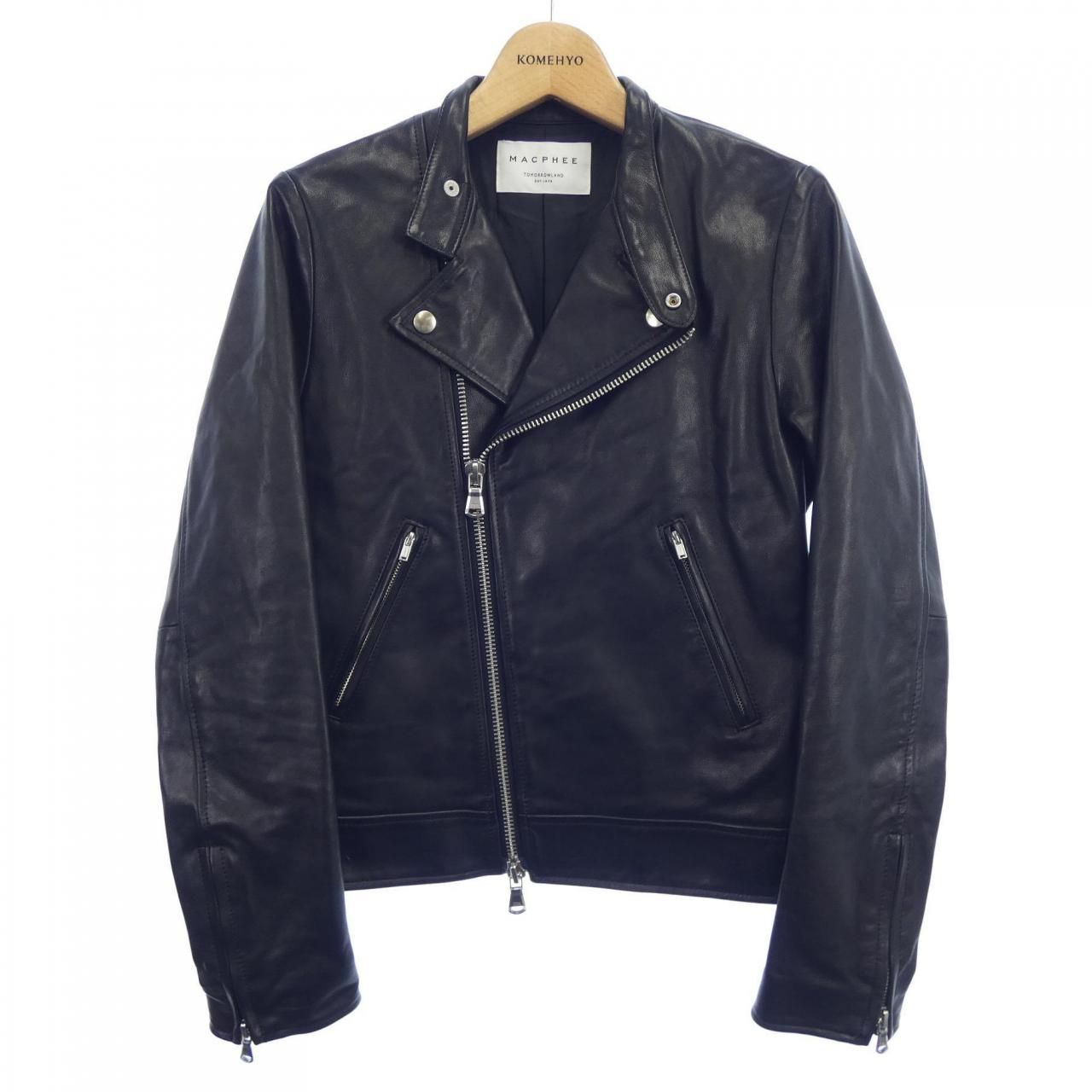 美品　macphee【マカフィー】ライダース　レザージャケット　【size S】 MACPHEE レザージャケット マカフィー MACPHEE レザーライダース