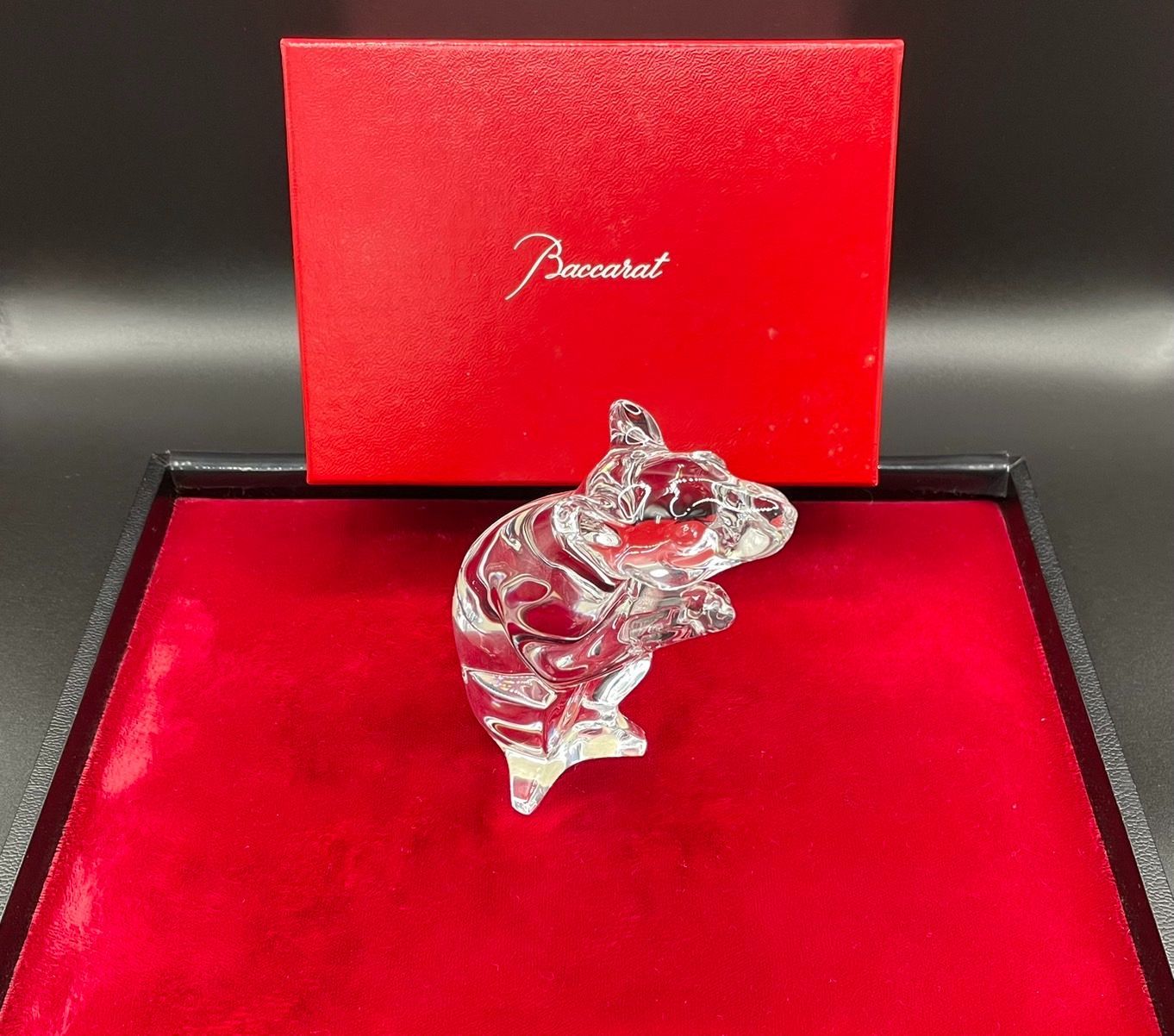 (美品)Baccarat バカラ 干支2020年 ねずみ クリスタル Baccarat (バカラ) ねずみの置物 干支 クリスタルガラス｜トレファクONLINE