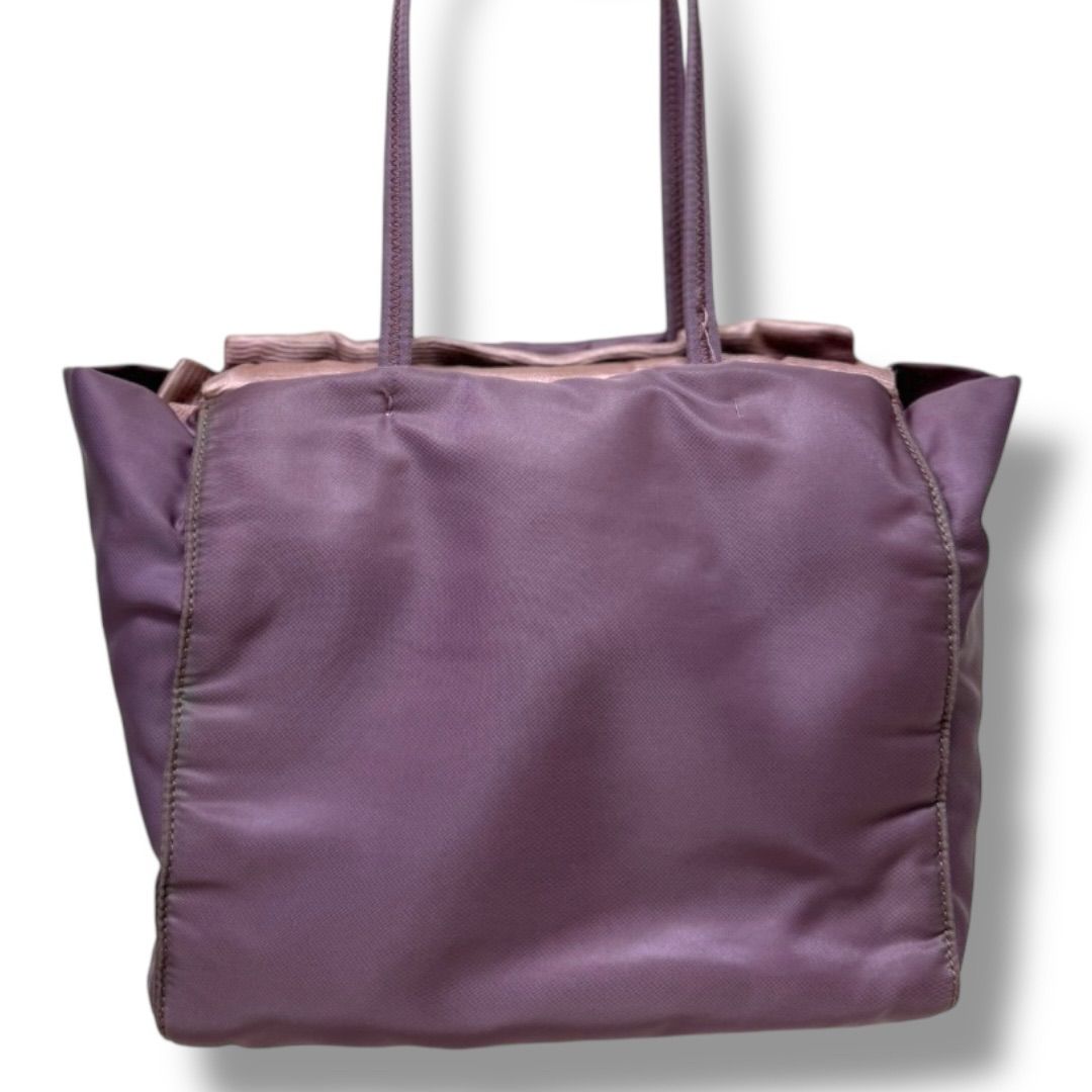 PRADA パープル ラベンダー ナイロン ハンドバッグ PRADA パープル ラベンダー ナイロン ハンドバッグ PRADA