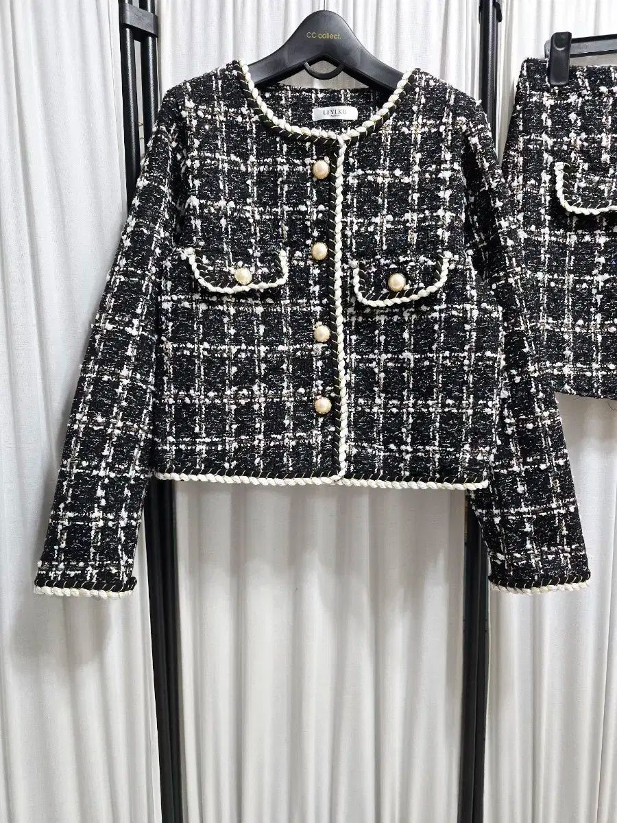 ツイード ジャケット スカート スーツ セットアップ セット 66
