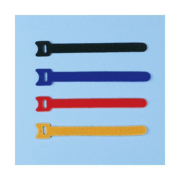 まとめ)サンワサプライ ケーブルタイ(面ファスナー) CA-MF2SETN【×10