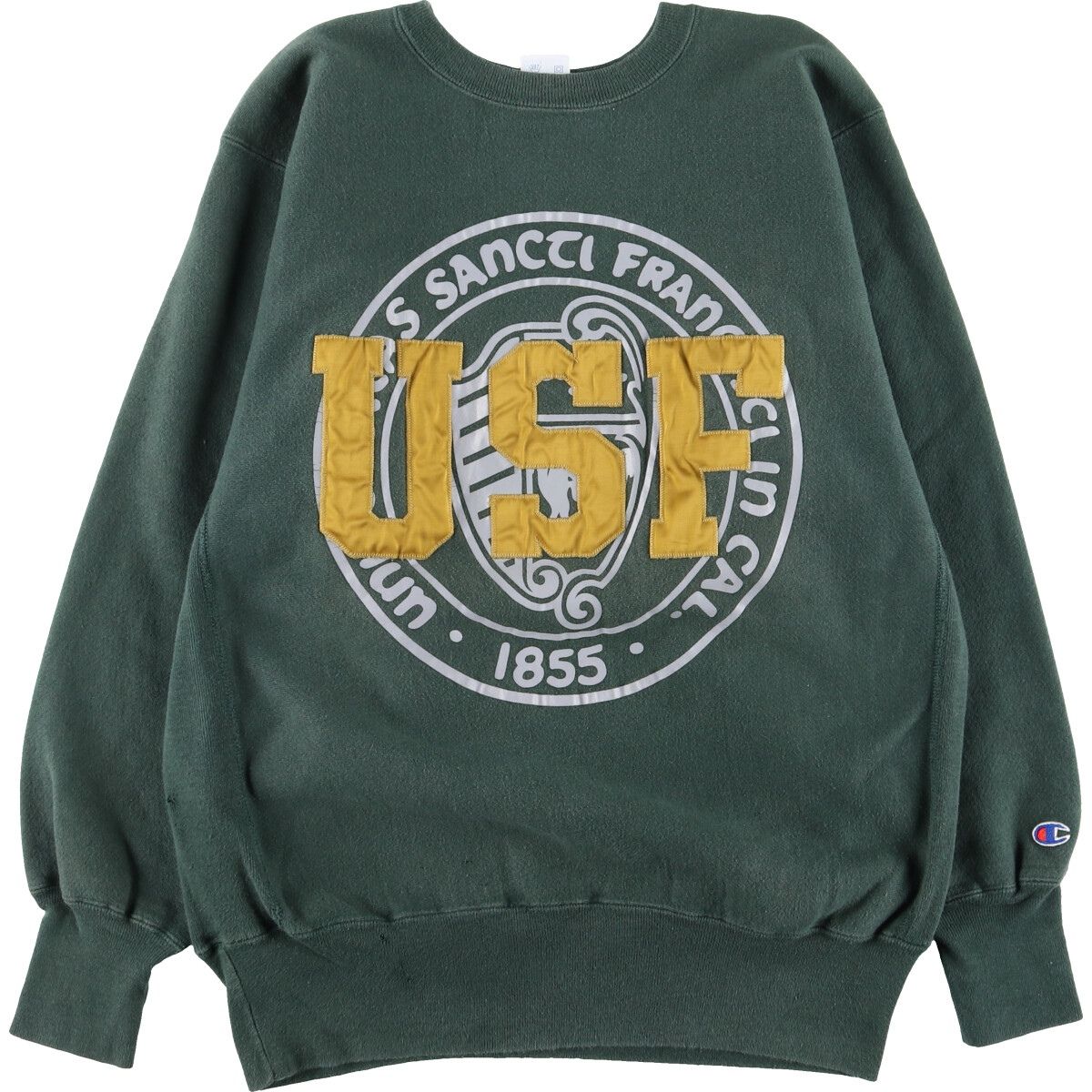90s champion チャンピオン　リバースウィーブ　L タグ　USA製 USA製 90s Champion Reverse Weave Sweatshirt 灰 L 刺繍タグ