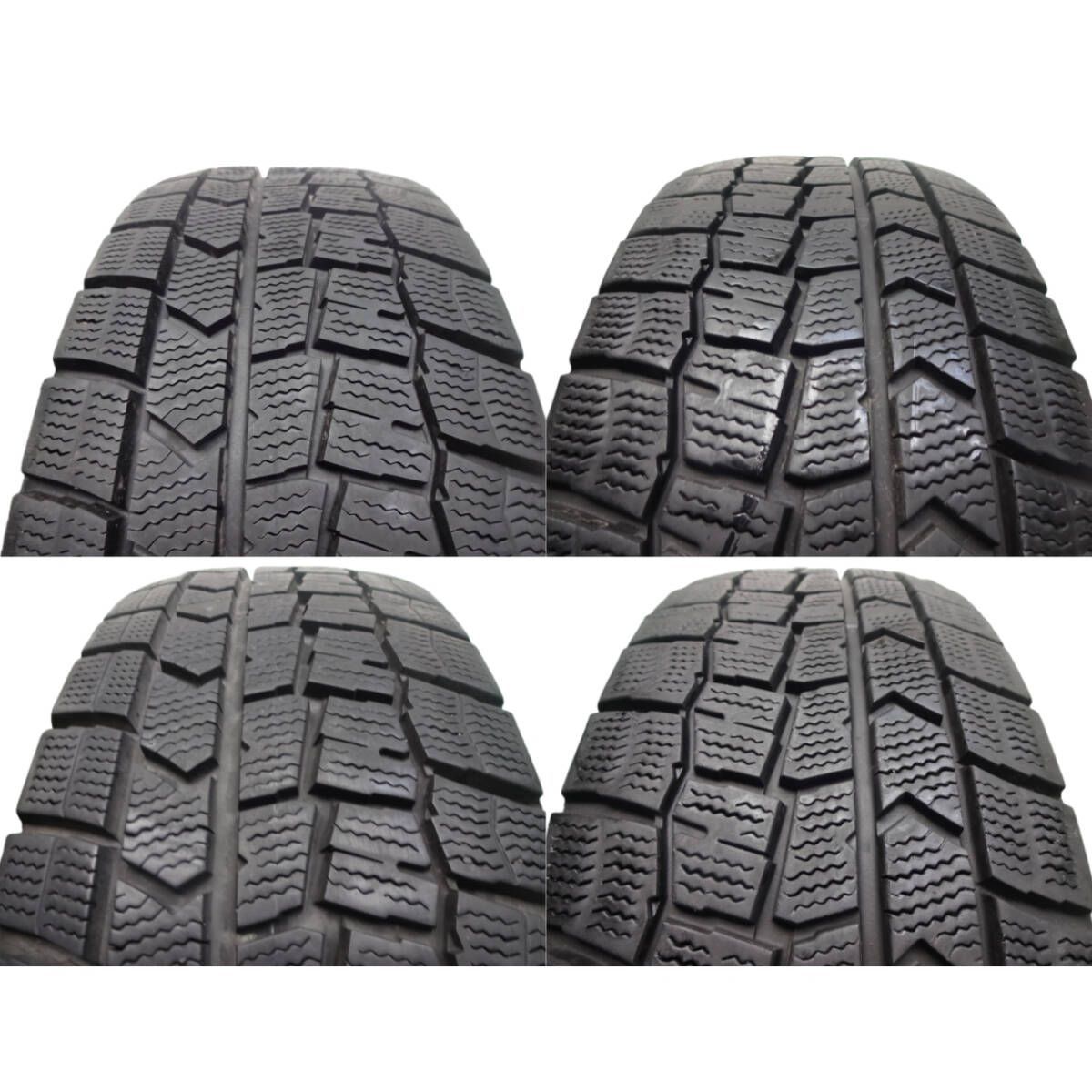 185 60R15 冬用 4本 7.5分山 ダンロップ WINTERMAXXWM02 スタッドレス タイヤ アクア フィット シエンタ 5569