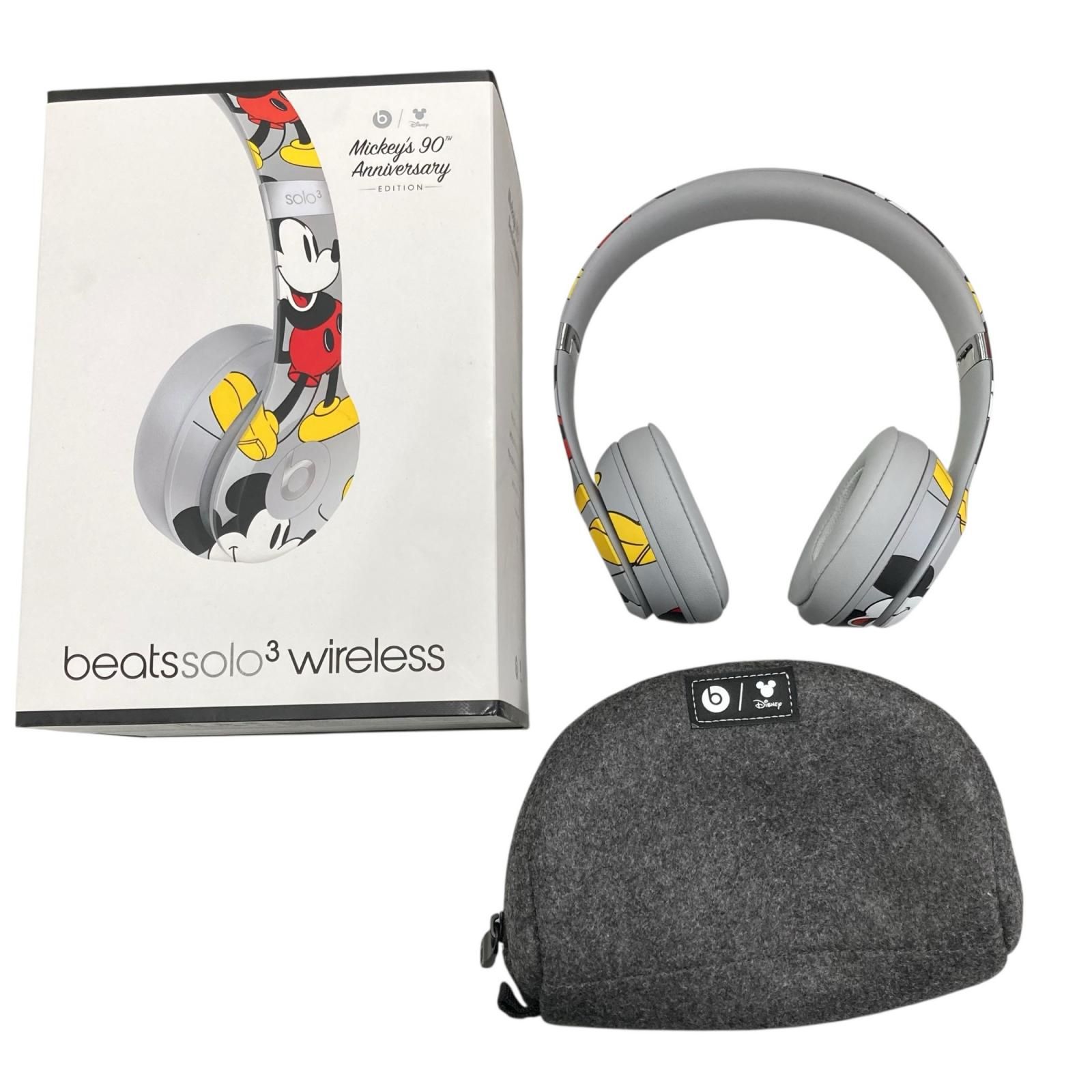 186000 現状品 beats solo3 wireless Micley s 90th Anniversary MU8X2PA ミッキー ホワイト マルチカラー