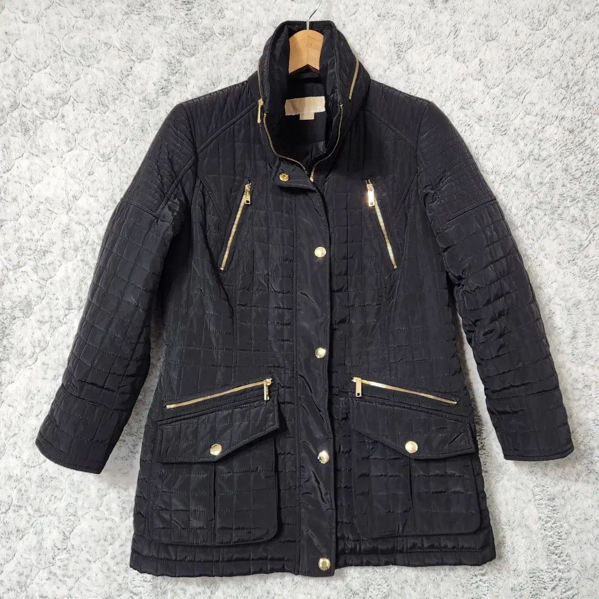 H136 S MICHAEL KORS マイケルコース ゴールド レディース キルティング ジャケット
