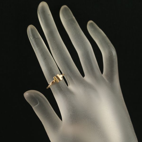 ティファニー リング Tワイヤー 9号 K18PG #178013 TIFFANY & Co