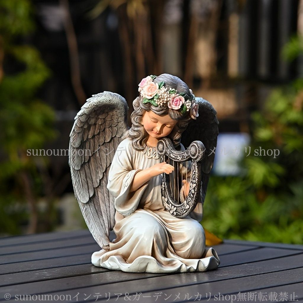 花 ホワイト 庭の装飾 ファンタジー 白 雑貨 庭 妖精 樹脂 インテリア ガーデン雑貨 ガーデニング ガーデンライト ガーデン エンジェル フラワー おしゃれ お洒落 ガーデンインテリア ソーラー 天使 4-7 WWW_GEBZETESISAT_COM_TR