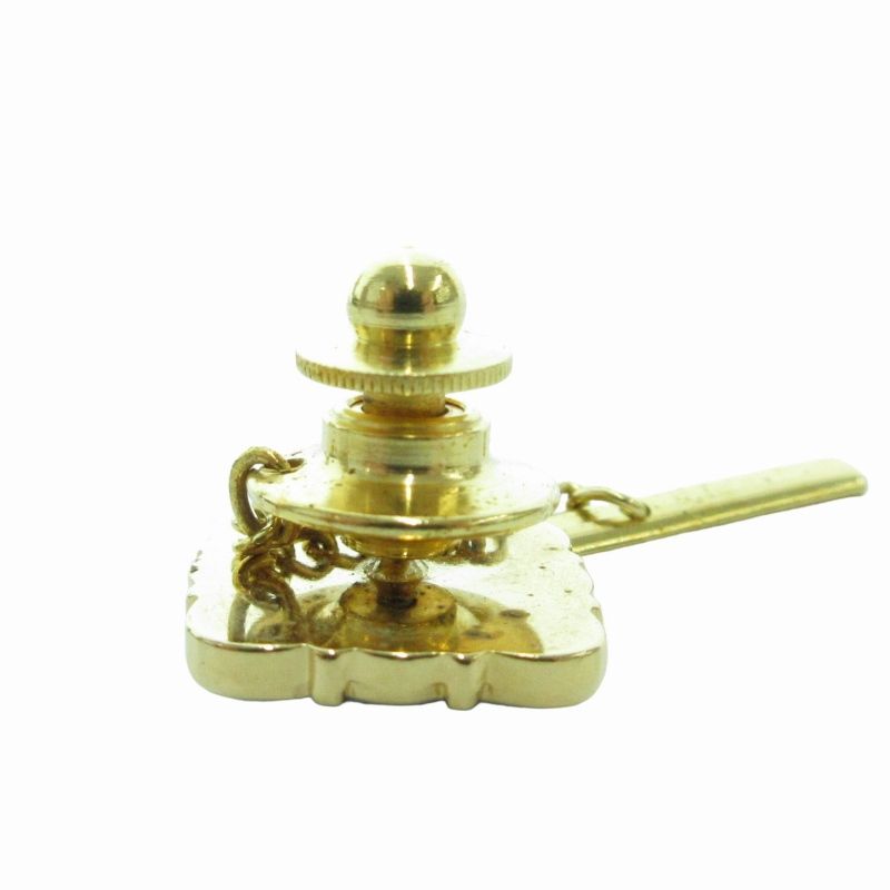 ロゴ ゴールド金具