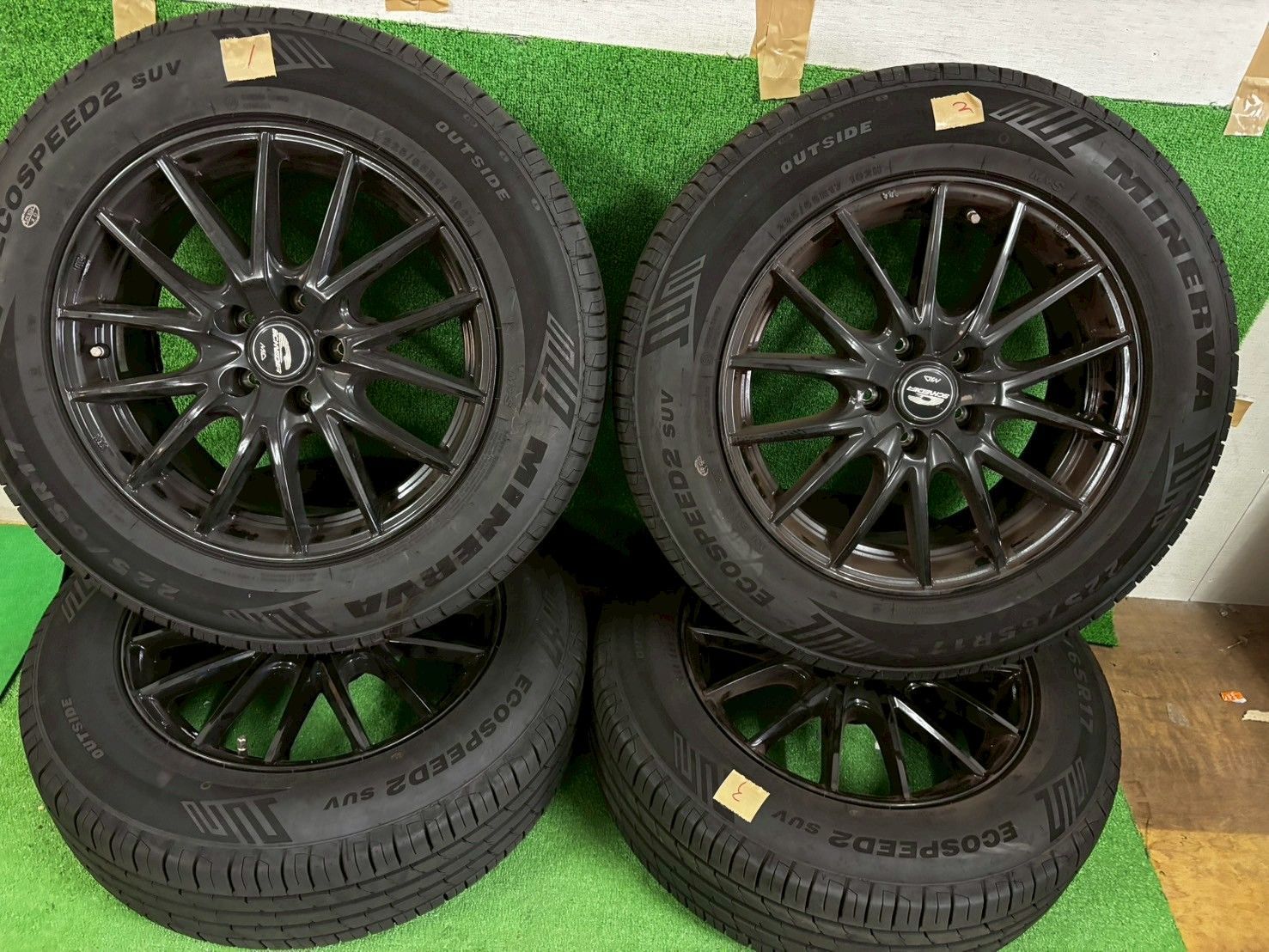 トヨタ ハリアー ZSU65W サマータイヤ アルミホイール 4本セット 225|65|17 み