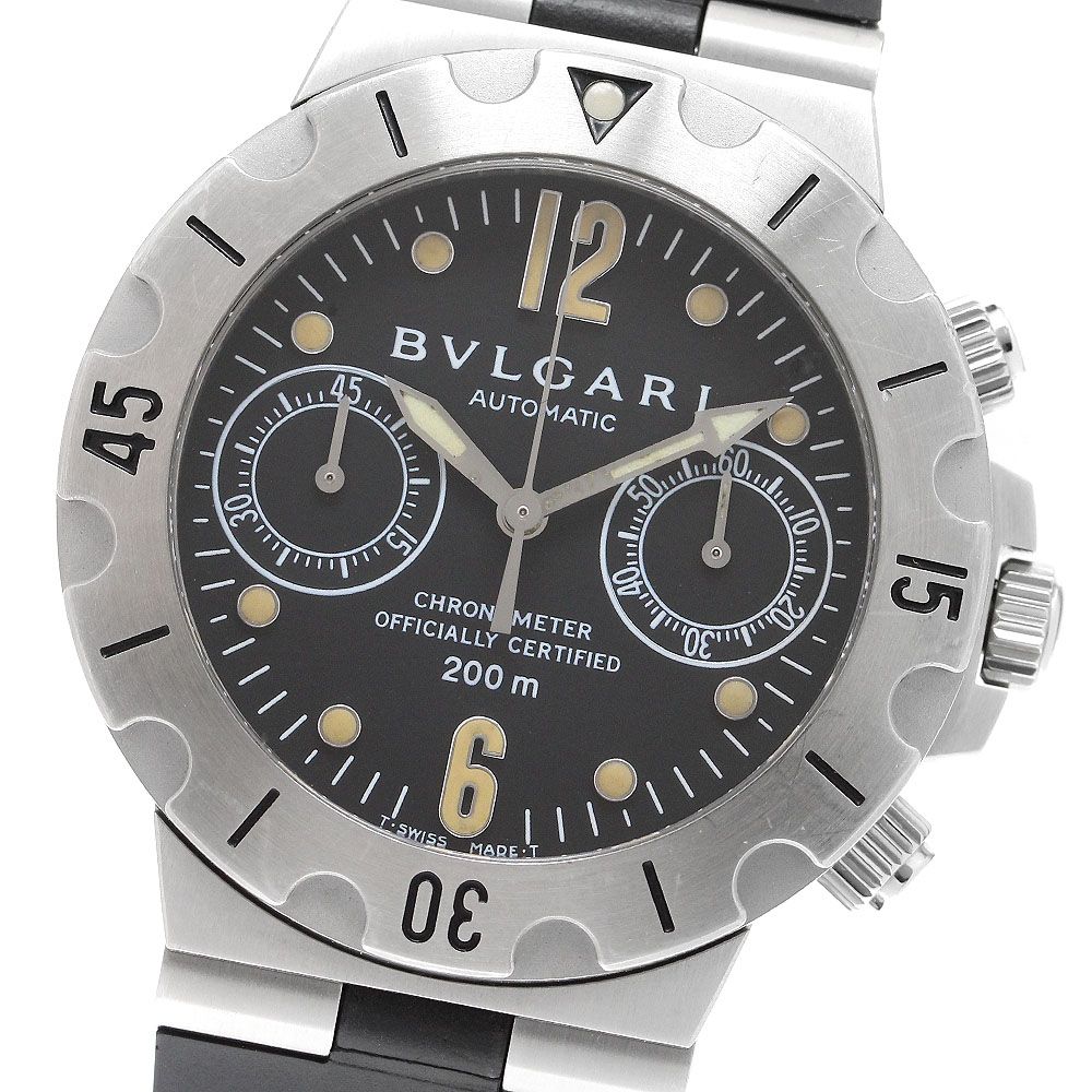 BVLGARI SCB38S ディアゴノ スクーバ クロノグラフ 自動巻き BVLGARI ブルガリ ディアゴノ スクーバ クロノグラフ 腕時計