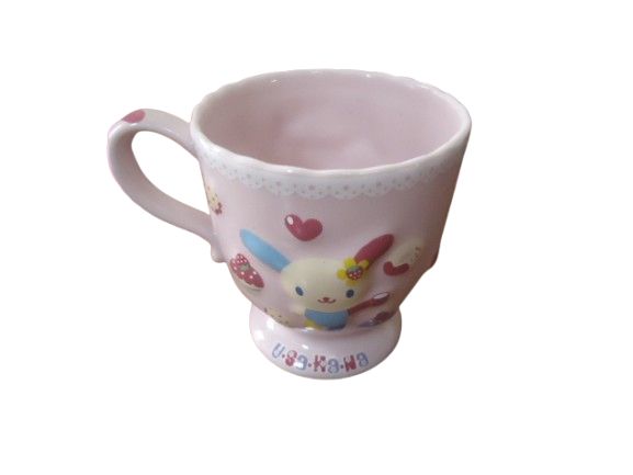 【新品】U.SA.HA.NA ウサハナ 陶器デコレーションマグカップ サンリオ 新品】U.SA.HA.NA ウサハナ 陶器デコレーションマグカップ