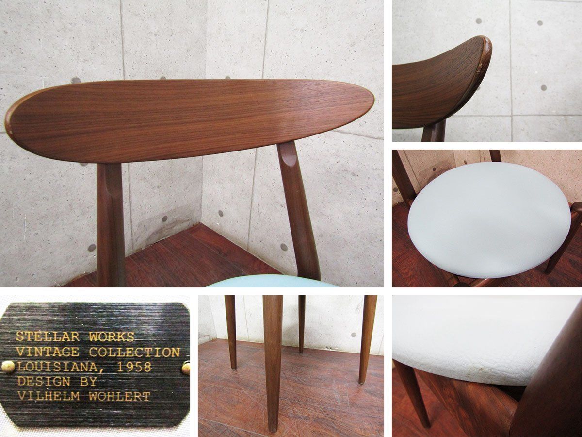 新品/未使用品/STELLAR WORKS/FLYMEe/Louisiana Chair(1958)/ルイジアナチェア/Vilhelm Wohlert /ウォールナット/PUレザー/192,500円ft8574m - メルカリ