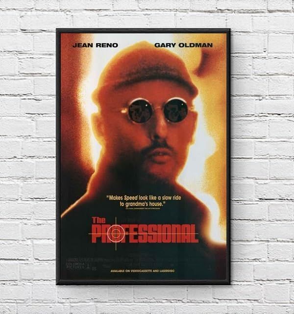 フレーム付-黒-】 映画ポスター レオン LEON The Professional 