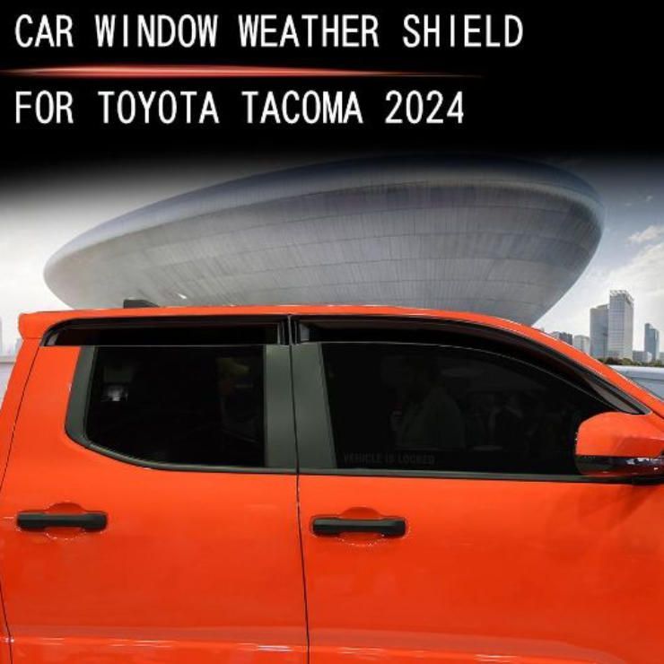 トヨタ タコマ 対応 ウィンドウバイザー サイドバイザー 雨除け 雨よけ ドアバイザー 雨天対策 外装パーツ 車窓用 高品質