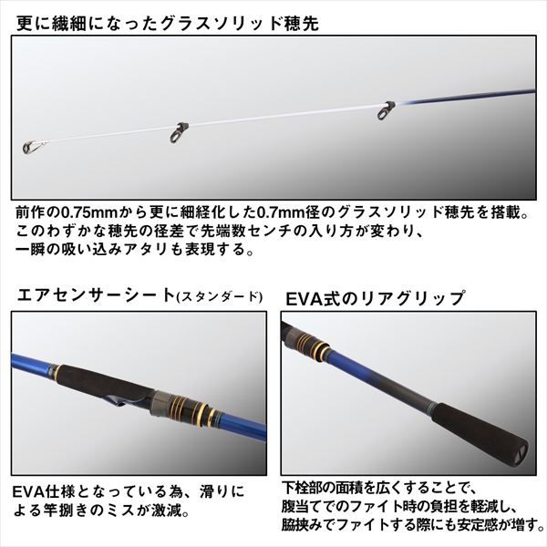 ダイワ 磯竿 クラブブルーキャビンさぐりづり S-350・J(4ピース