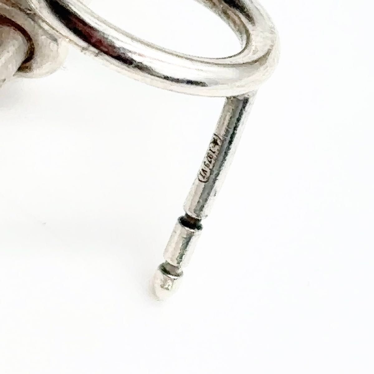 Hermes エルメス ピアス ループ MM レディース SV925 フープ