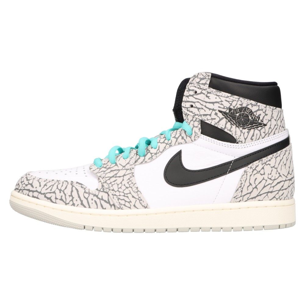 NIKE (ナイキ) AIR JORDAN 1 RETRO HIGH OG WHITE CEMENT エアジョーダン1 ホワイトセメント  ハイカットスニーカー グレー/ホワイト US10.5/28.5cm DZ5485-052 - メルカリ