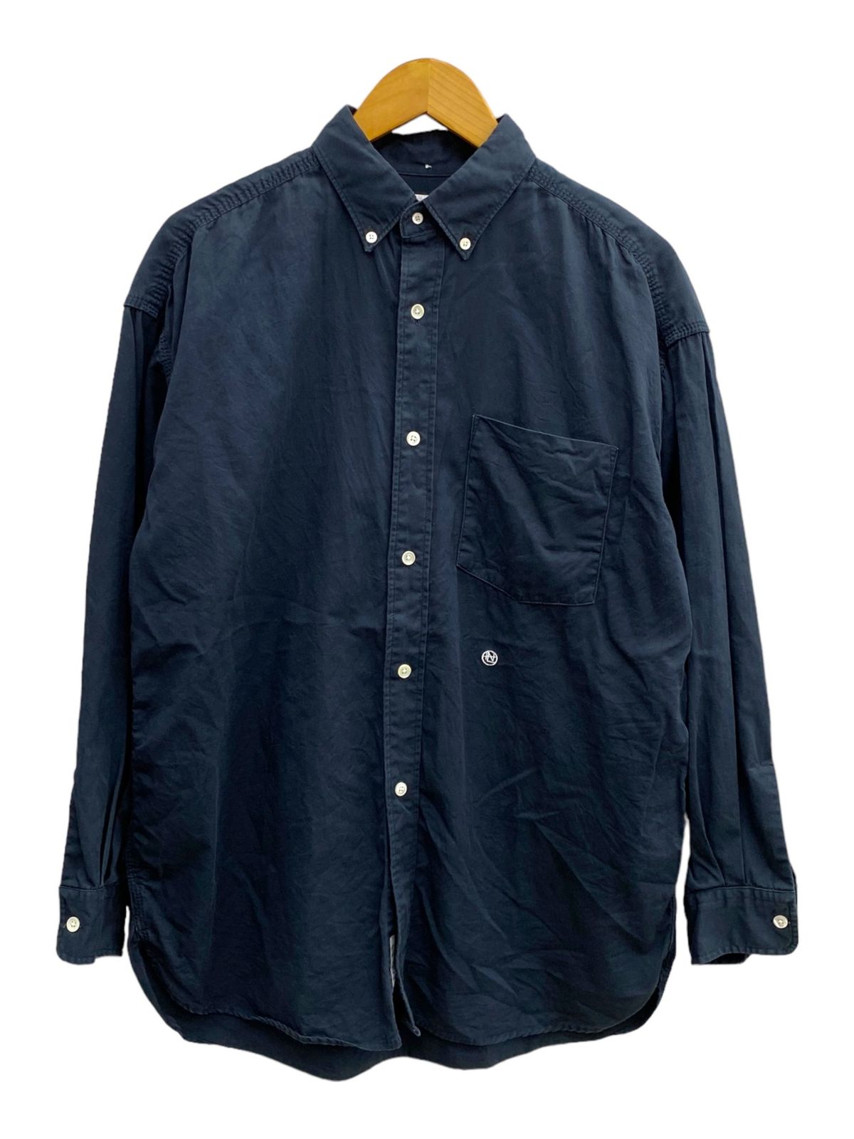 nanamica (ナナミカ) 長袖シャツ Big Button Down Wind Shirt コットン