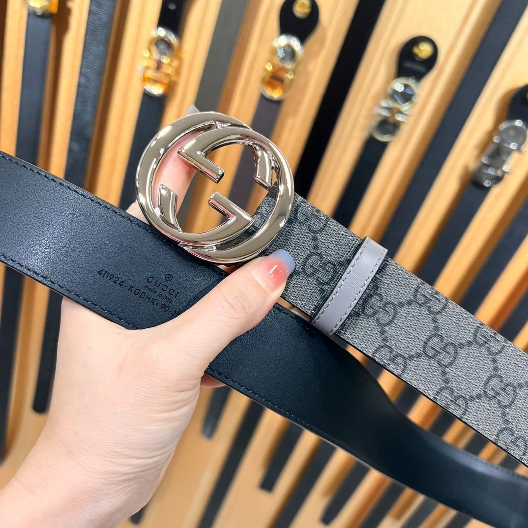 今日特価】Gucci 2024 年式 高級本革ベルト-3 - メルカリ