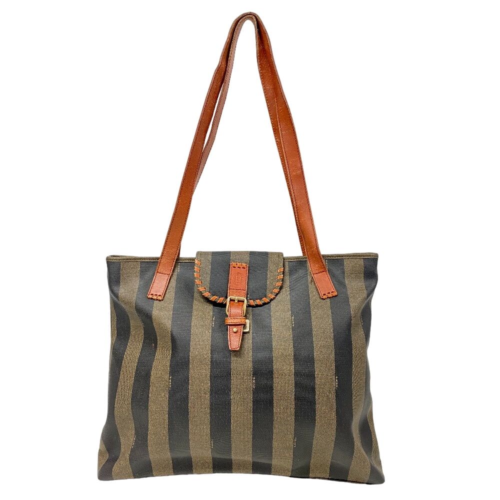 FENDI/フェンディ  ペカン レザー トートバッグ ブラウン メンズ ブランド
