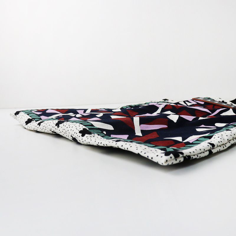 新品未使用品Marniフラワーマーケット完売品 MARNI マルニフラワーカフェ トートバッグ ストライプ メッシュ