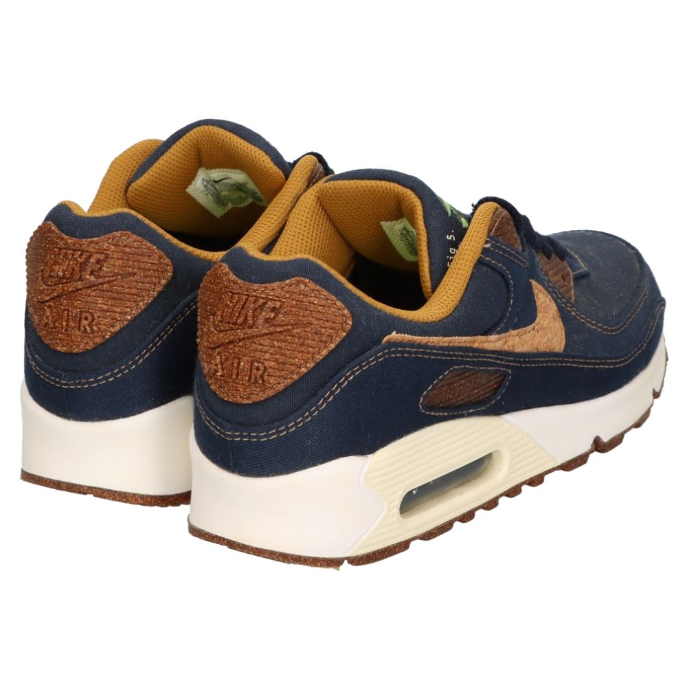 NIKE (ナイキ) AIR MAX 90 SE CORK OBSIDIAN エアマックス90 SE コルク オブシディアン ローカットスニーカー  インディゴ US8.5/26.5cm DD0385-400 - メルカリ