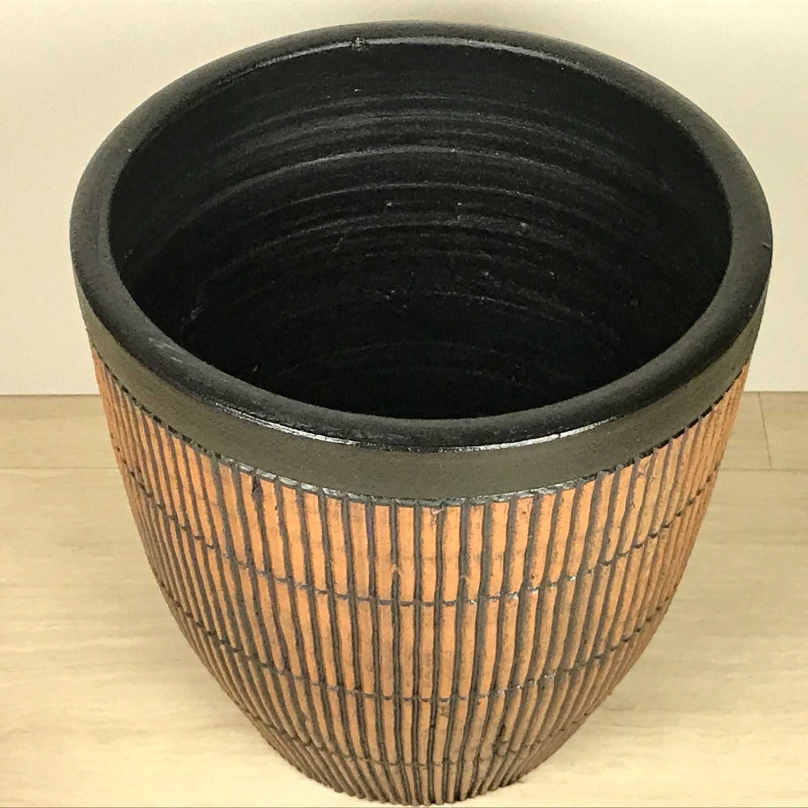 縦すじ模様付 丸