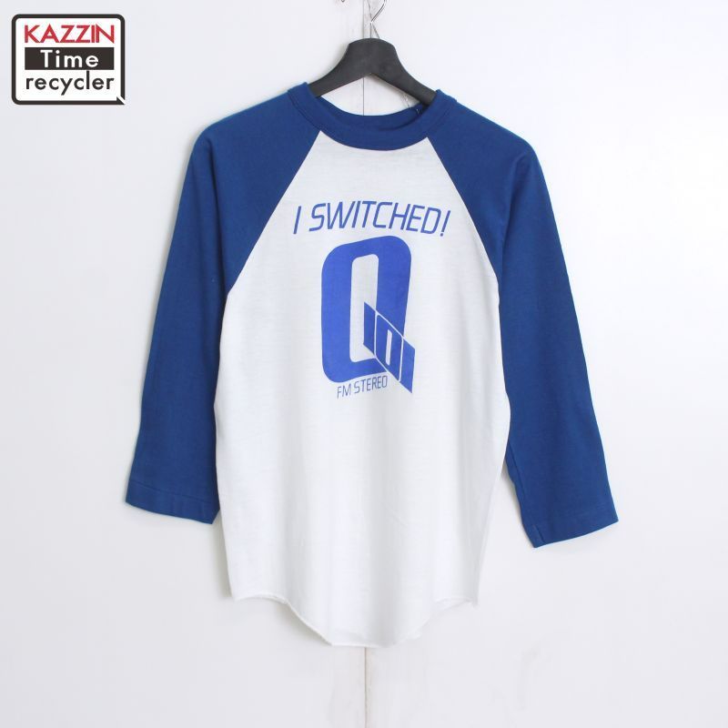 80s USA製 vintage sportswear ラグランスリーブＴシャツ メンズ 表記Mサイズ