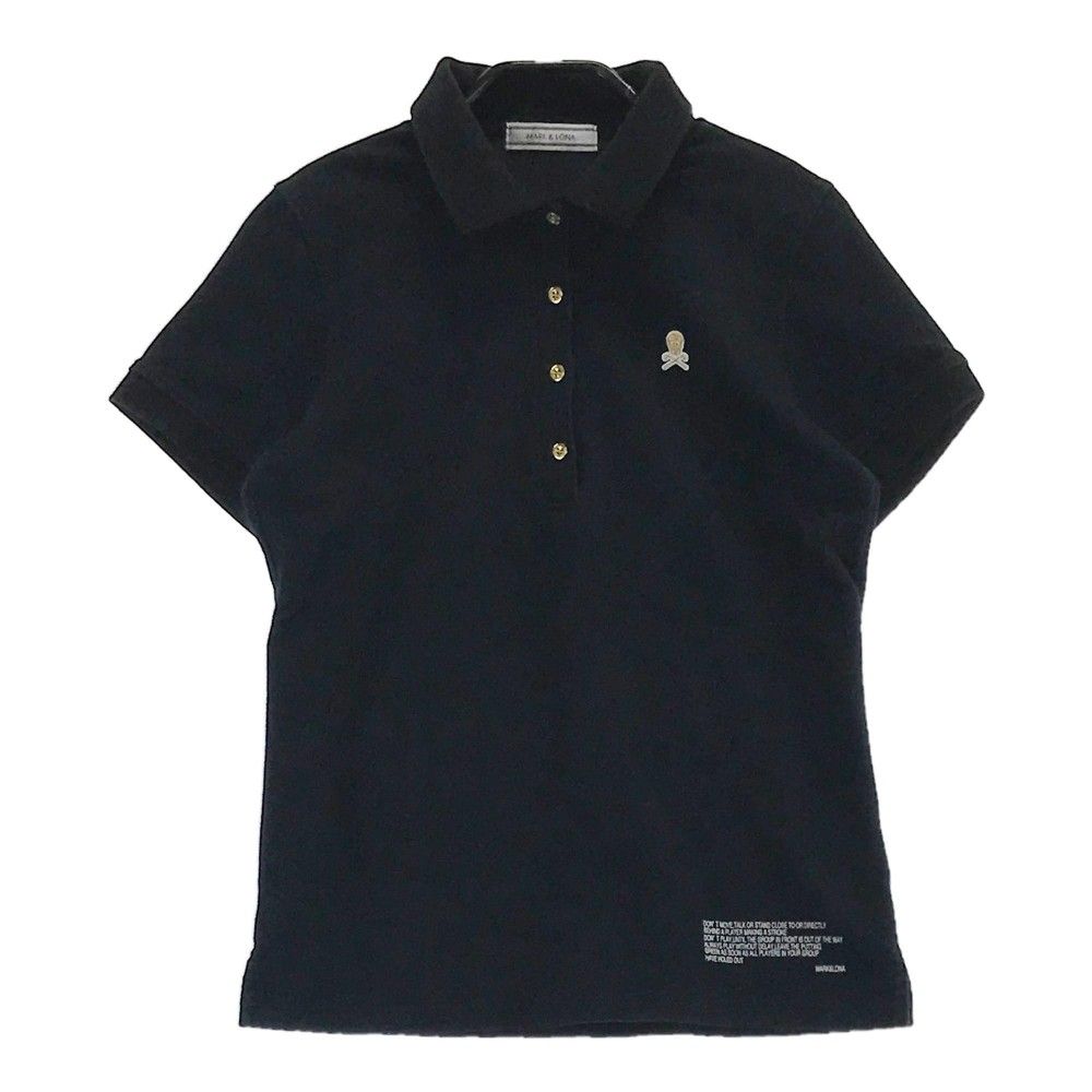 サイズ：38 MARK&LONA マークアンドロナ 半袖ポロシャツ ブラック系