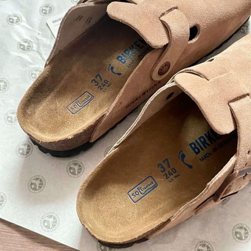 堅実な究極の BIRKENSTOCK ビルケンシュトックボストンスエード